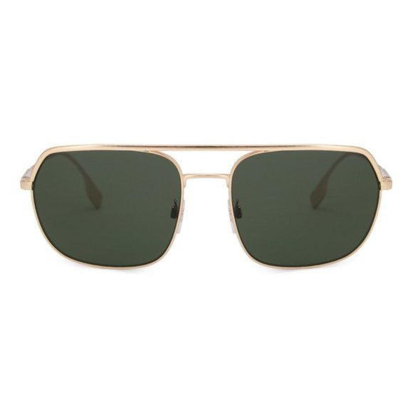 Burberry Dark Green Square Sunglasses - Picture 1 of 5